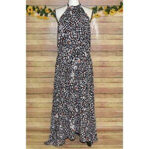 PRETTYGARDEN Women’s Halter Neck Maxi Dress Casual Sleeveless Backless Sundress